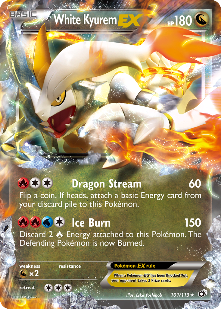 White Kyurem EX (101/113) [Black & White: Legendary Treasures] | Galaxy Games LLC