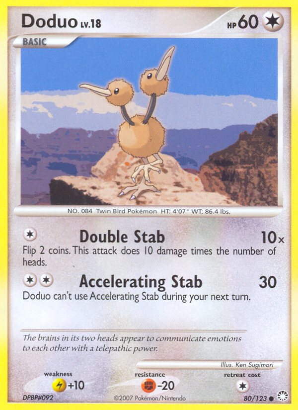 Doduo (80/123) [Diamond & Pearl: Mysterious Treasures] | Galaxy Games LLC