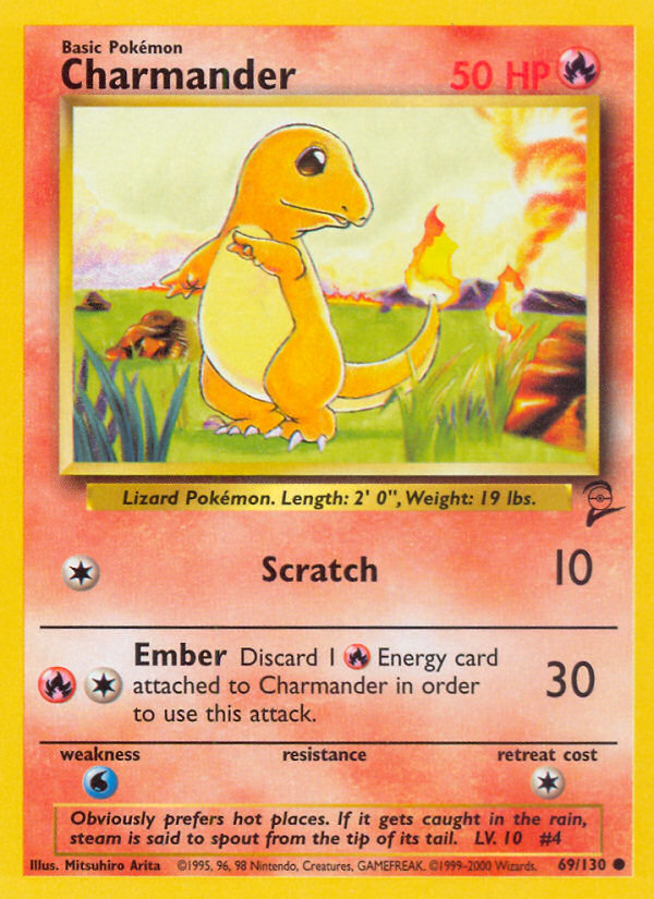 Charmander (69/130) [Base Set 2] | Galaxy Games LLC