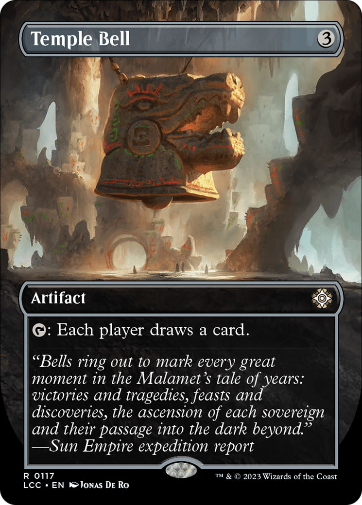 Temple Bell (Borderless) [The Lost Caverns of Ixalan Commander] | Galaxy Games LLC