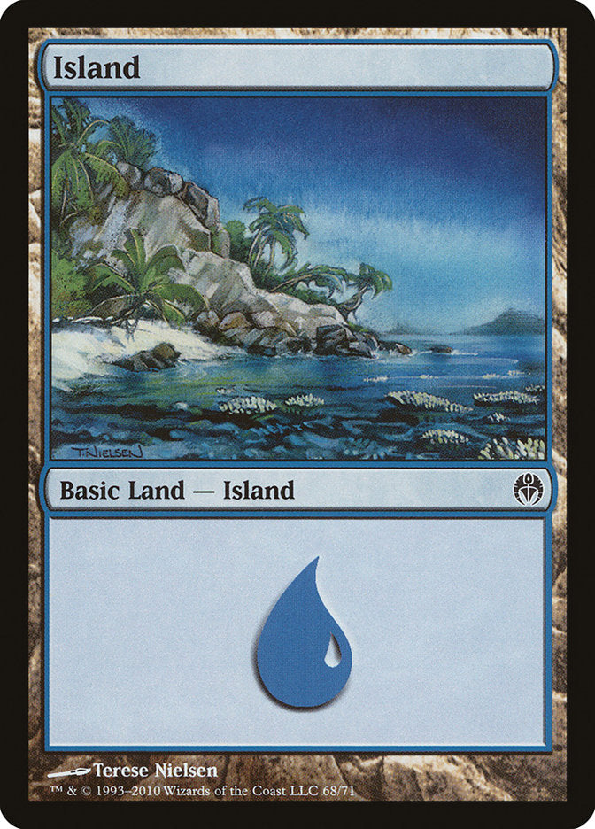 Island (68) [Duel Decks: Phyrexia vs. the Coalition] | Galaxy Games LLC
