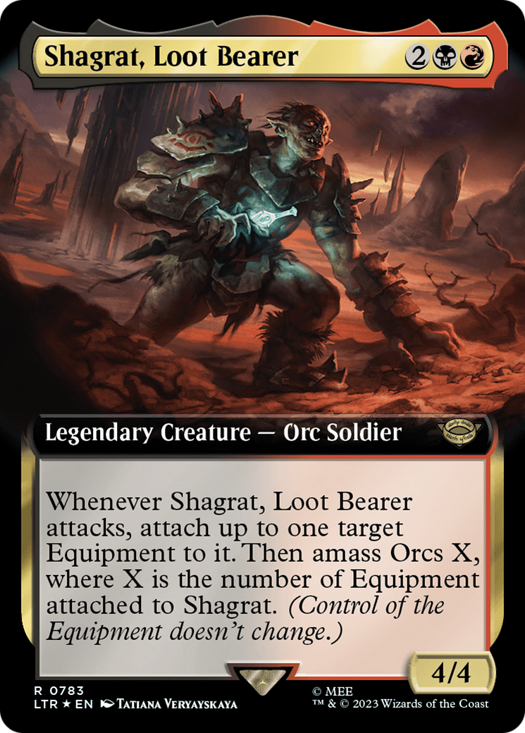 Shagrat, Loot Bearer (Extended Art) (Surge Foil) [The Lord of the Rings: Tales of Middle-Earth] | Galaxy Games LLC