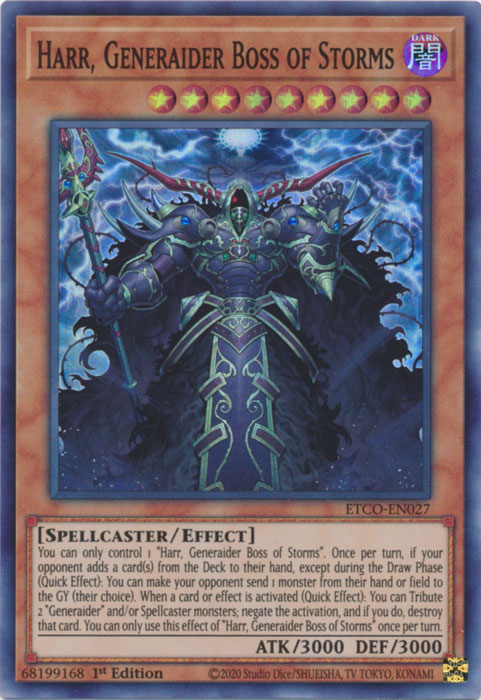 Harr, Generaider Boss of Storms [ETCO-EN027] Super Rare | Galaxy Games LLC