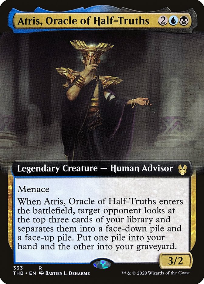 Atris, Oracle of Half-Truths (Extended Art) [Theros Beyond Death] | Galaxy Games LLC