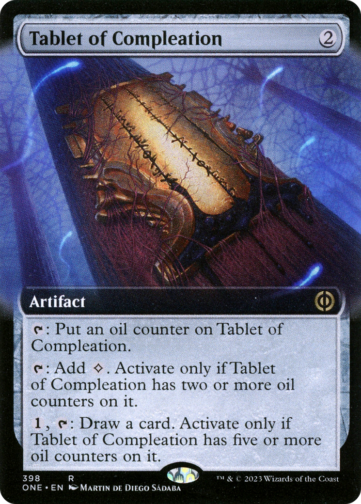 Tablet of Compleation (Extended Art) [Phyrexia: All Will Be One] | Galaxy Games LLC