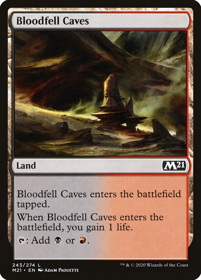 Bloodfell Caves [Core Set 2021] | Galaxy Games LLC