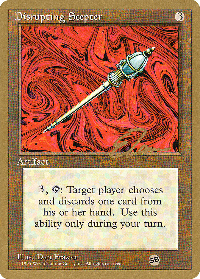 Disrupting Scepter (Eric Tam) (SB) [Pro Tour Collector Set] | Galaxy Games LLC