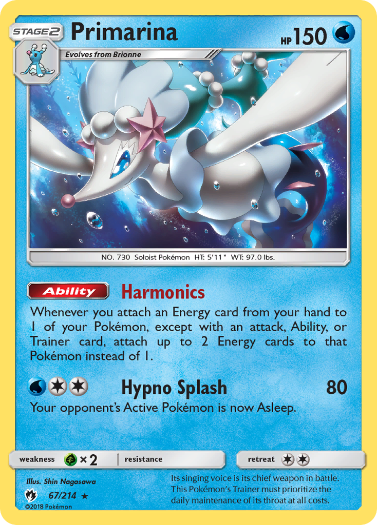 Primarina (67/214) [Sun & Moon: Lost Thunder] | Galaxy Games LLC