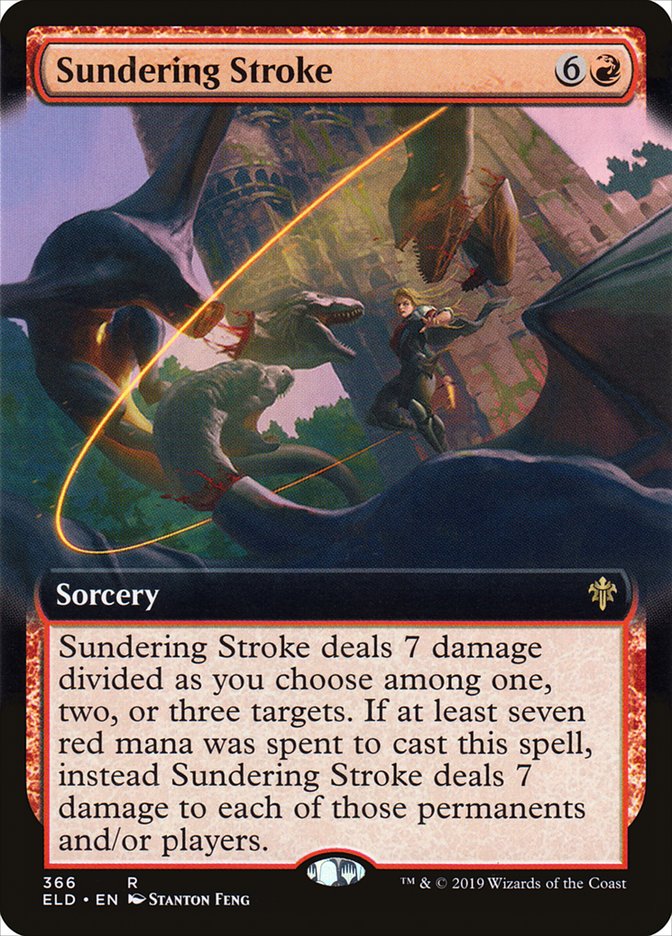 Sundering Stroke (Extended Art) [Throne of Eldraine] | Galaxy Games LLC