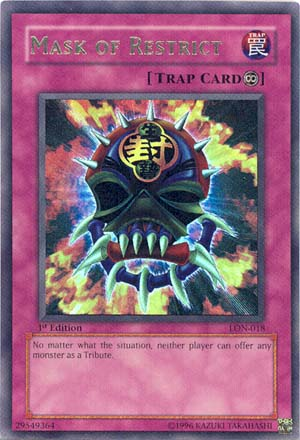 Mask of Restrict [LON-018] Ultra Rare | Galaxy Games LLC