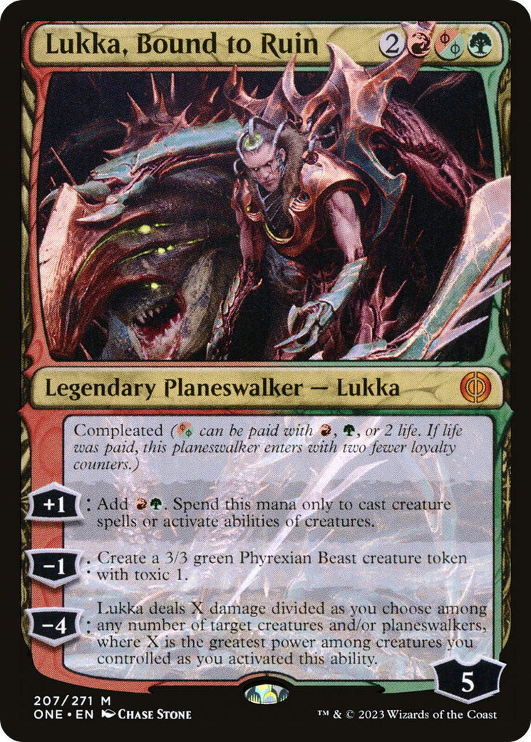 Lukka, Bound to Ruin [Phyrexia: All Will Be One] | Galaxy Games LLC