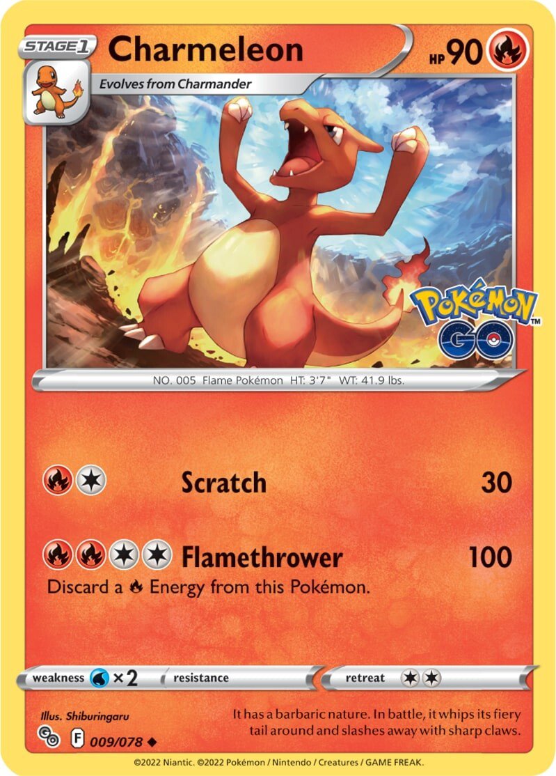 Charmeleon (009/078) [Pokémon GO] | Galaxy Games LLC