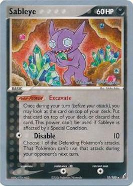 Sableye (10/100) (Intimidation - Tristan Robinson) [World Championships 2008] | Galaxy Games LLC