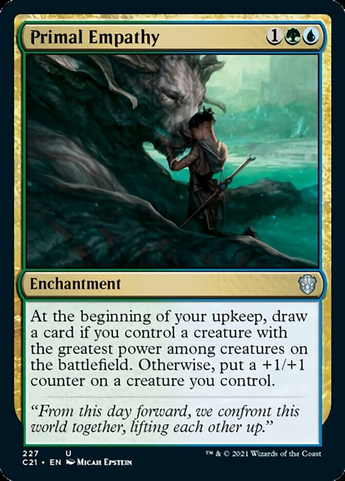 Primal Empathy [Commander 2021] | Galaxy Games LLC