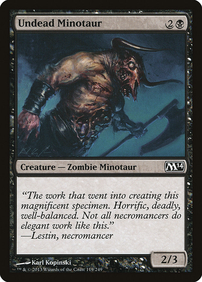 Undead Minotaur [Magic 2014] | Galaxy Games LLC