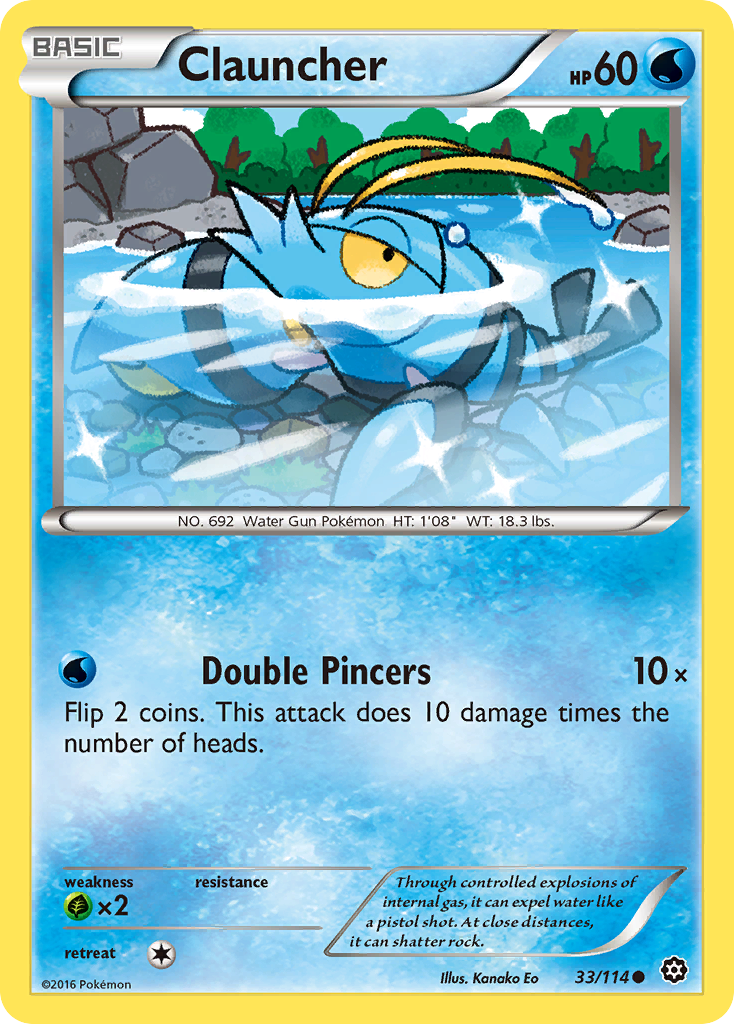 Clauncher (33/114) [XY: Steam Siege] | Galaxy Games LLC