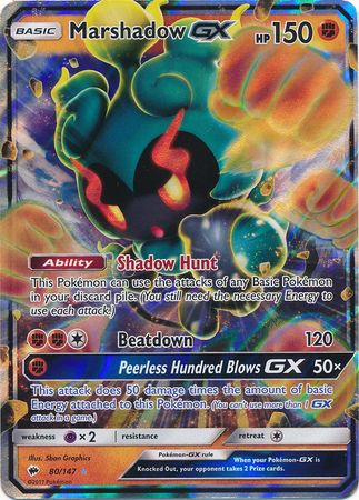 Marshadow GX (80/147) (Jumbo Card) [Sun & Moon: Burning Shadows] | Galaxy Games LLC