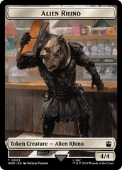 Alien Rhino // Treasure (0030) Double-Sided Token [Doctor Who Tokens] | Galaxy Games LLC
