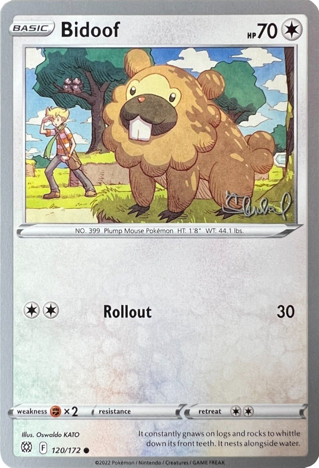 Bidoof (120/172) (ADP - Ondrej Skubal) [World Championships 2022] | Galaxy Games LLC