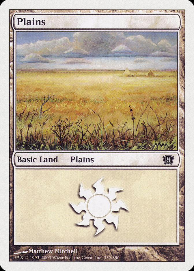 Plains (332) [Eighth Edition] | Galaxy Games LLC