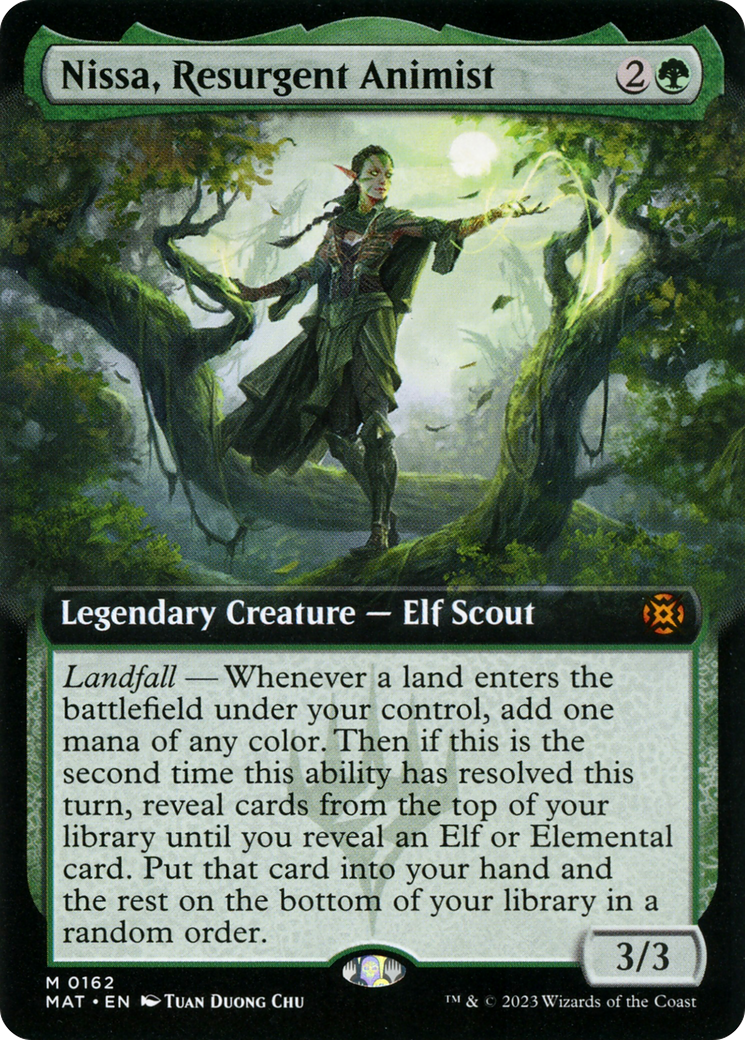 Nissa, Resurgent Animist (Extended Art) [March of the Machine: The Aftermath] | Galaxy Games LLC