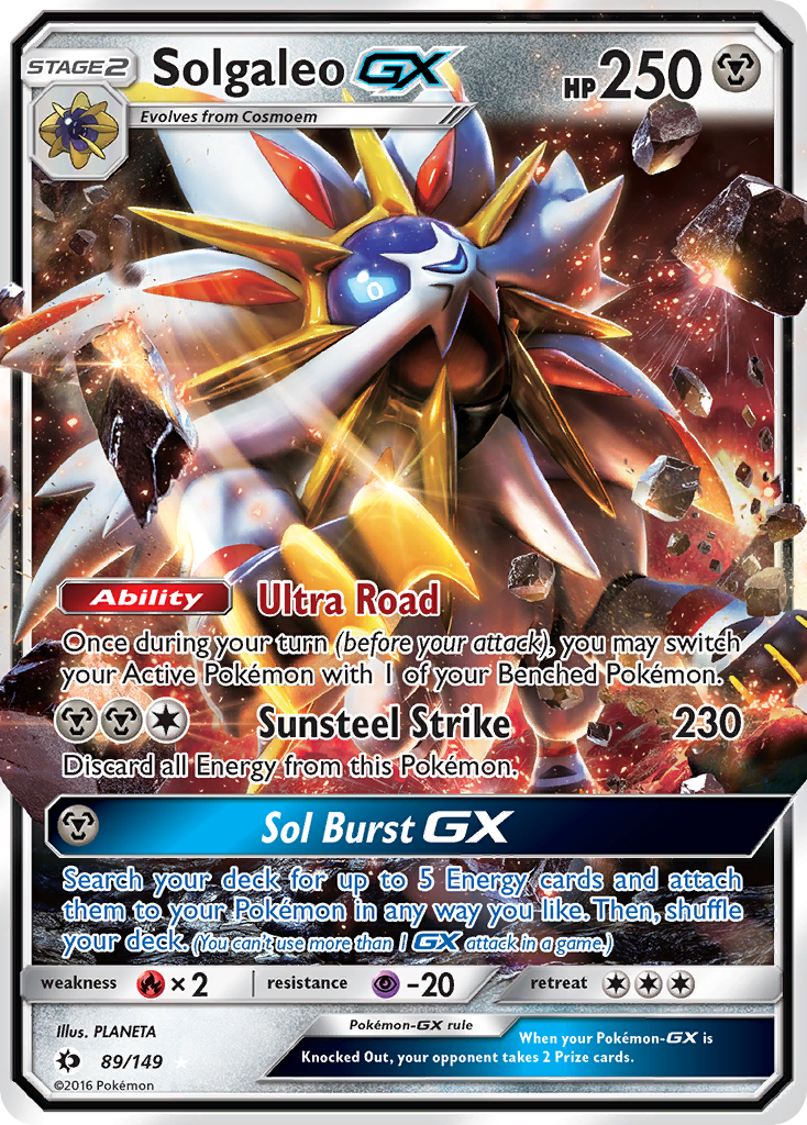 Solgaleo GX (89/149) [Sun & Moon: Base Set] | Galaxy Games LLC