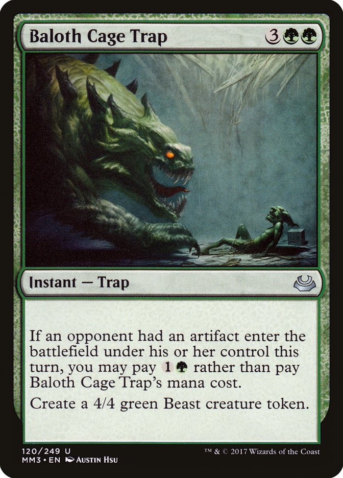 Baloth Cage Trap [Modern Masters 2017] | Galaxy Games LLC