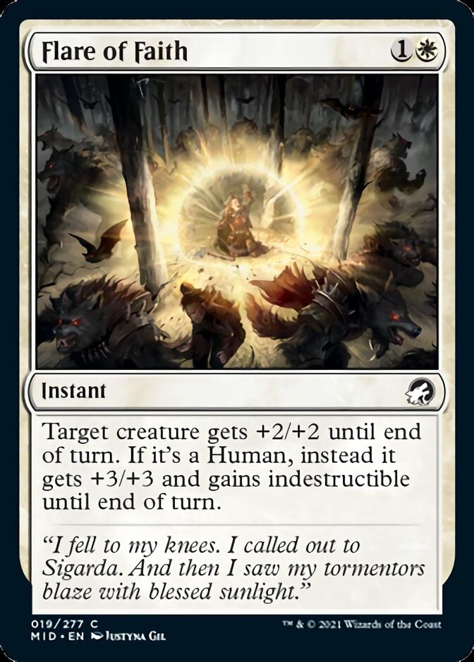 Flare of Faith [Innistrad: Midnight Hunt] | Galaxy Games LLC