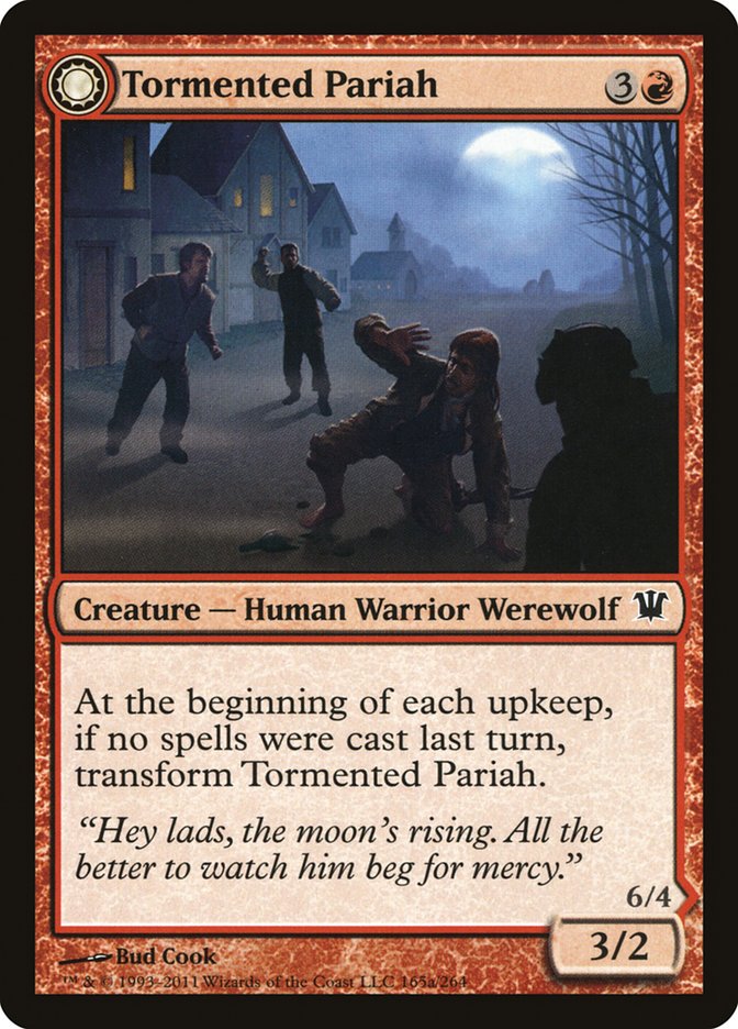Tormented Pariah // Rampaging Werewolf [Innistrad] | Galaxy Games LLC