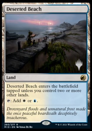 Deserted Beach (Promo Pack) [Innistrad: Midnight Hunt Promos] | Galaxy Games LLC