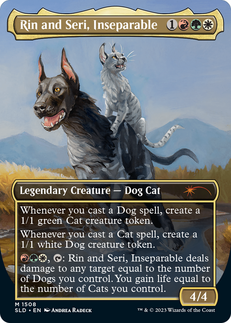 Rin and Seri, Inseparable (1508) // Rin and Seri, Inseparable [Secret Lair Commander Deck: Raining Cats and Dogs] | Galaxy Games LLC