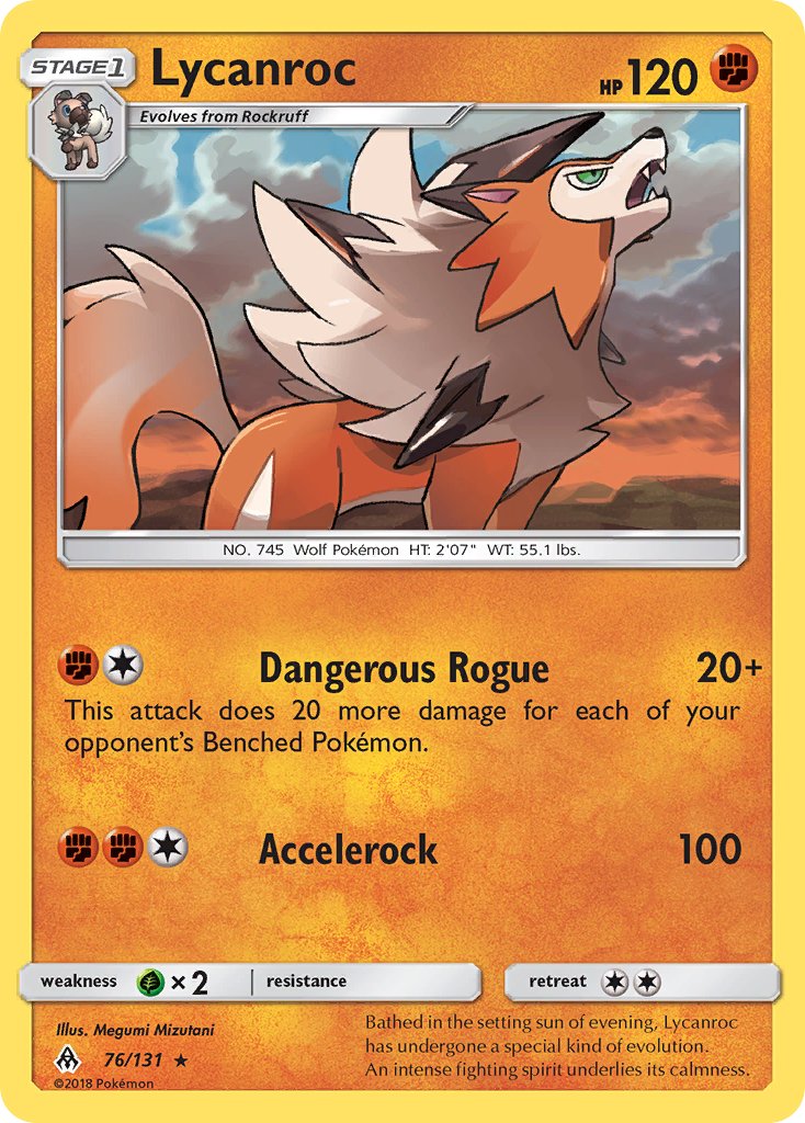 Lycanroc (76/133) (Theme Deck Exclusive) [Sun & Moon: Forbidden Light] | Galaxy Games LLC