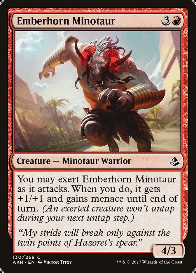 Emberhorn Minotaur [Amonkhet] | Galaxy Games LLC