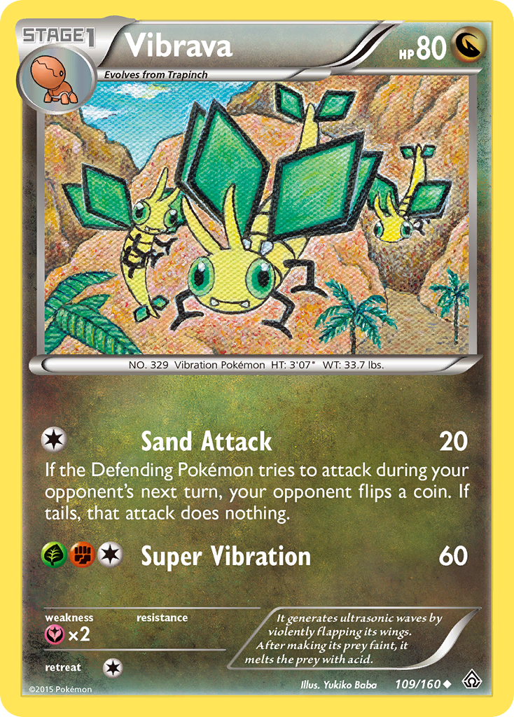 Vibrava (109/160) [XY: Primal Clash] | Galaxy Games LLC