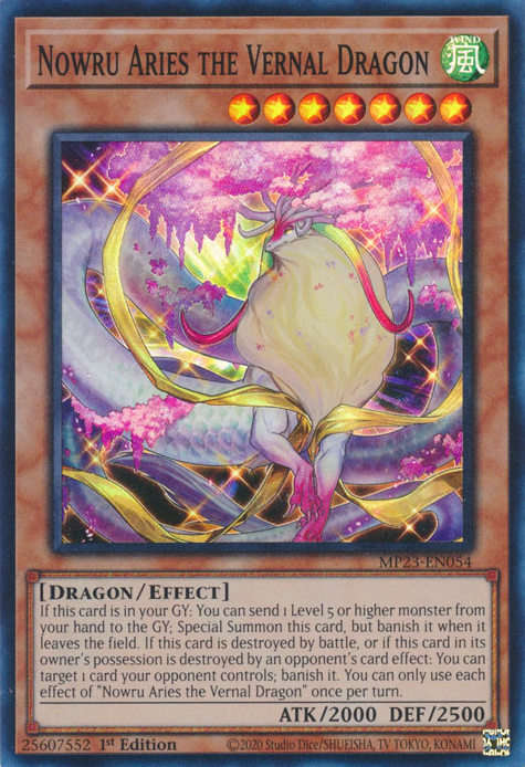 Nowru Aries the Vernal Dragon [MP23-EN054] Super Rare | Galaxy Games LLC