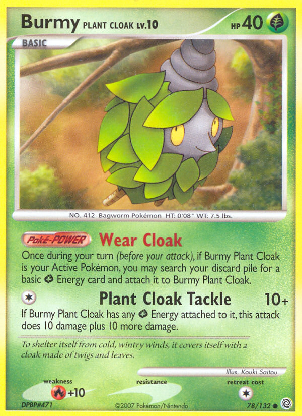 Burmy Plant Cloak (78/132) [Diamond & Pearl: Secret Wonders] | Galaxy Games LLC