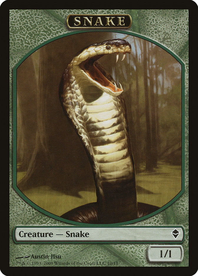 Snake Token [Zendikar Tokens] | Galaxy Games LLC