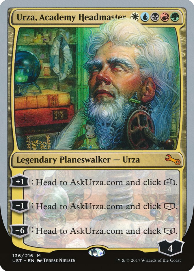 Urza, Academy Headmaster [Unstable] | Galaxy Games LLC