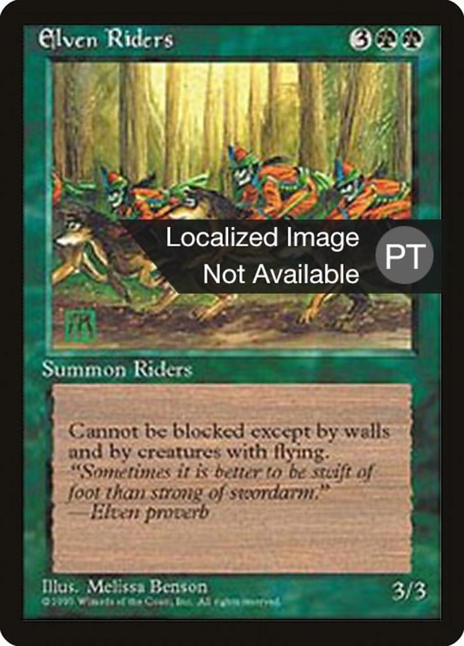 Elven Riders [Fourth Edition (Foreign Black Border)] | Galaxy Games LLC