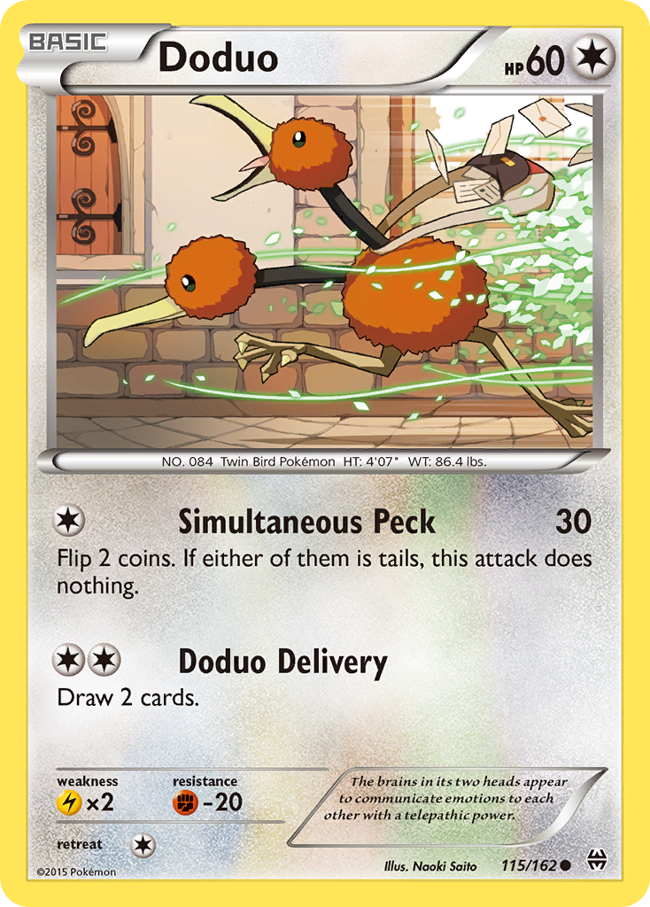 Doduo (115/162) [XY: BREAKthrough] | Galaxy Games LLC