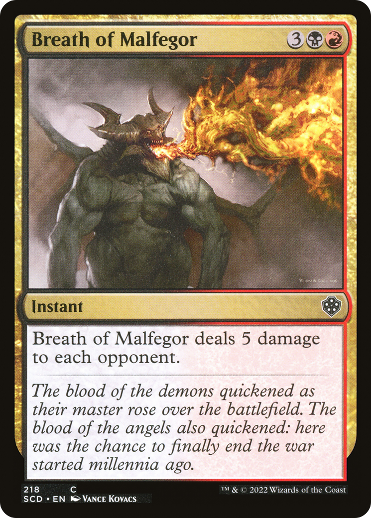 Breath of Malfegor [Starter Commander Decks] | Galaxy Games LLC