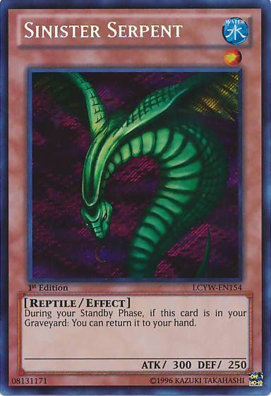 Sinister Serpent [LCYW-EN154] Secret Rare | Galaxy Games LLC