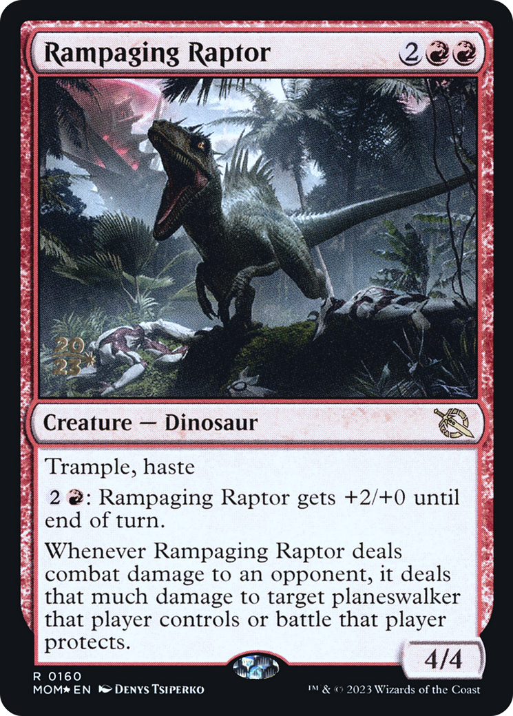 Rampaging Raptor [March of the Machine Prerelease Promos] | Galaxy Games LLC