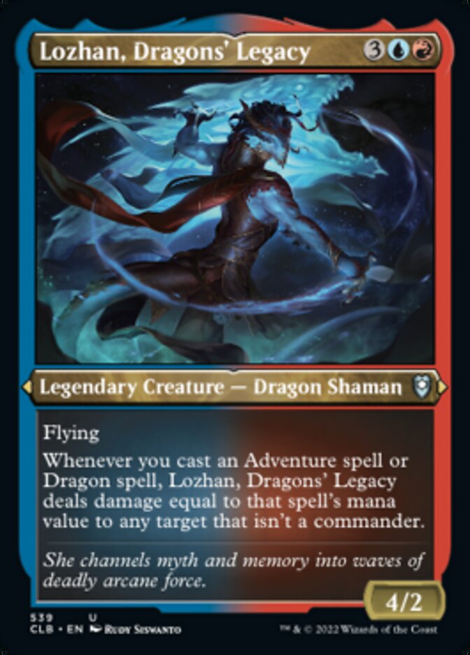 Lozhan, Dragons' Legacy (Foil Etched) [Commander Legends: Battle for Baldur's Gate] | Galaxy Games LLC