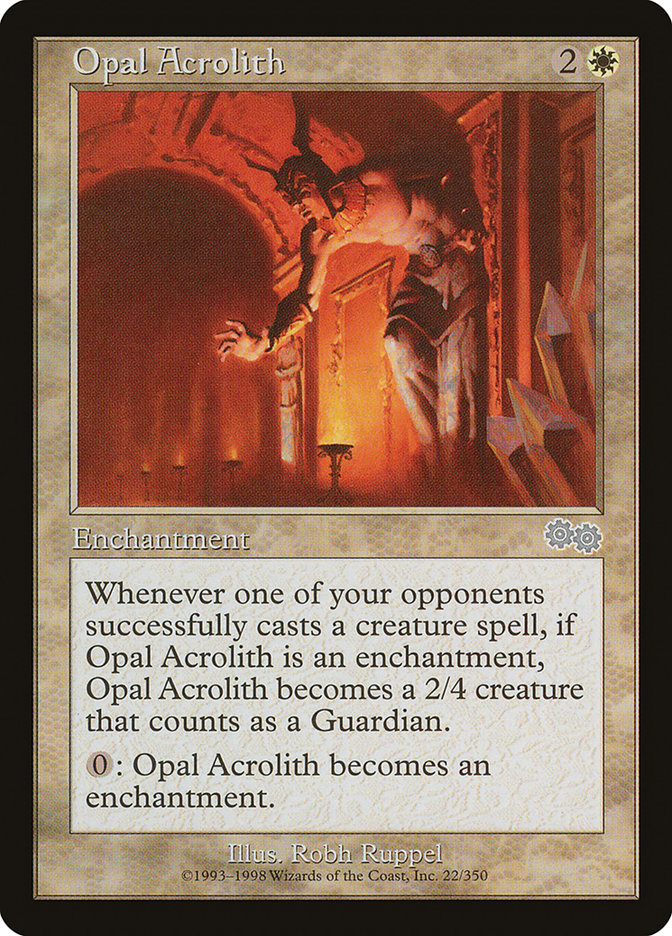 Opal Acrolith [Urza's Saga] | Galaxy Games LLC