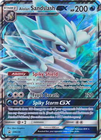 Alolan Sandslash GX (SM236) (Jumbo Card) [Sun & Moon: Black Star Promos] | Galaxy Games LLC