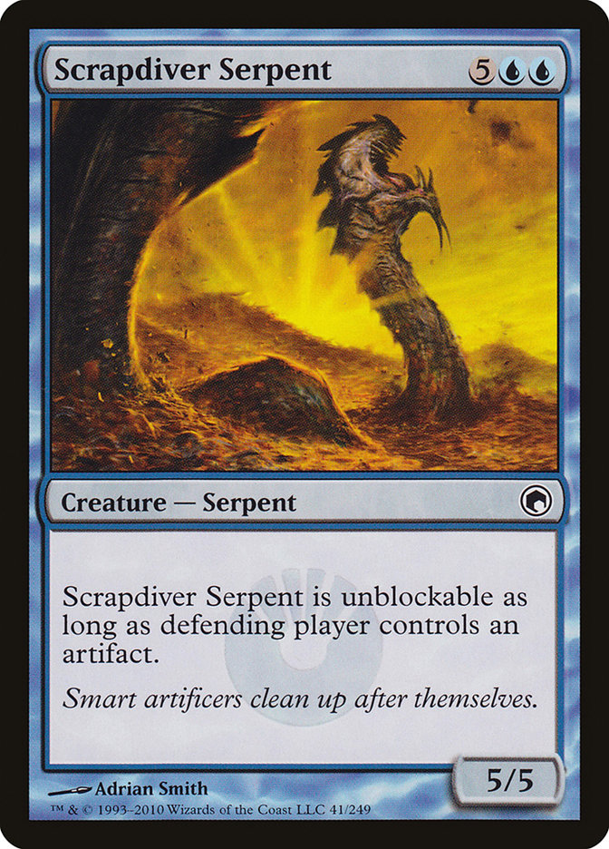 Scrapdiver Serpent [Scars of Mirrodin] | Galaxy Games LLC