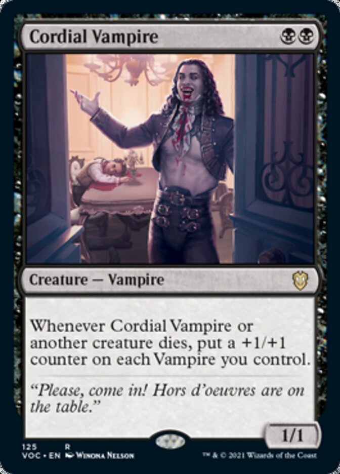 Cordial Vampire [Innistrad: Crimson Vow Commander] | Galaxy Games LLC