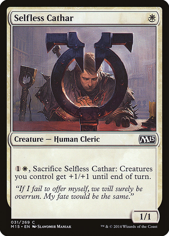 Selfless Cathar [Magic 2015] | Galaxy Games LLC