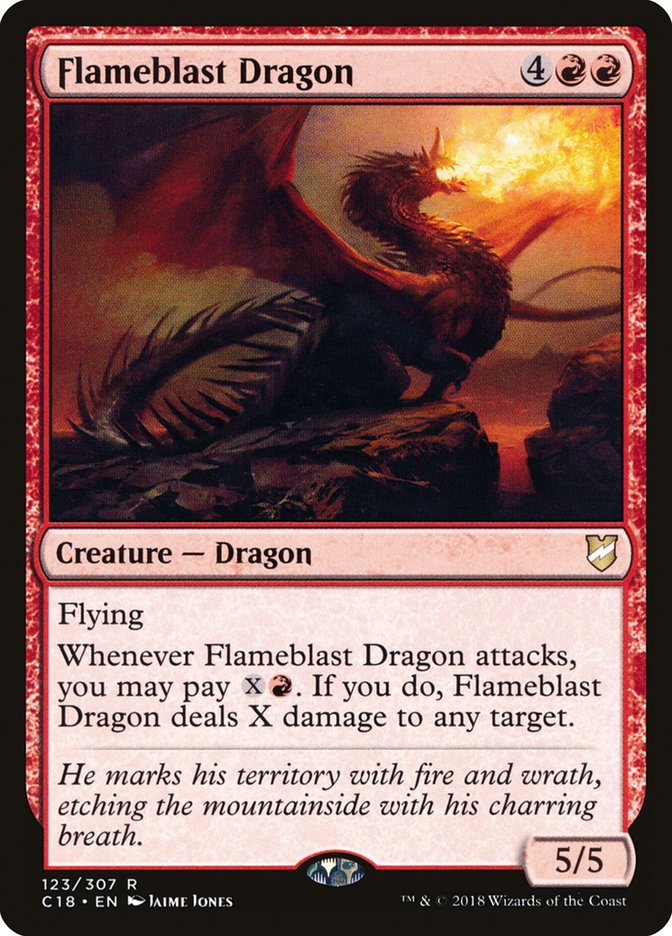 Flameblast Dragon [Commander 2018] | Galaxy Games LLC